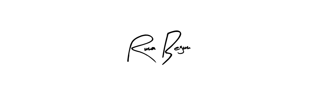 How to make Ruma Begum name signature. Use Arty Signature style for creating short signs online. This is the latest handwritten sign. Ruma Begum signature style 8 images and pictures png