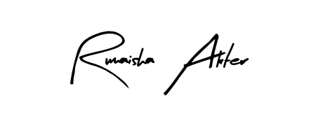 Also we have Rumaisha Akter name is the best signature style. Create professional handwritten signature collection using Arty Signature autograph style. Rumaisha Akter signature style 8 images and pictures png