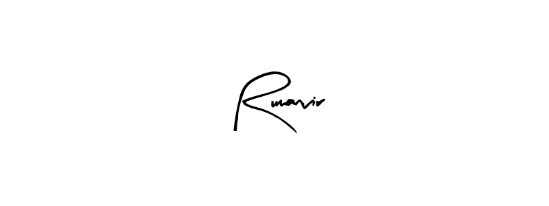 Use a signature maker to create a handwritten signature online. With this signature software, you can design (Arty Signature) your own signature for name Rumanvir. Rumanvir signature style 8 images and pictures png