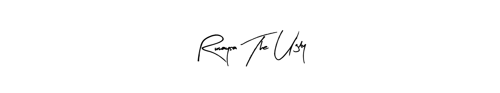 Best and Professional Signature Style for Rumaysa The Ugly. Arty Signature Best Signature Style Collection. Rumaysa The Ugly signature style 8 images and pictures png