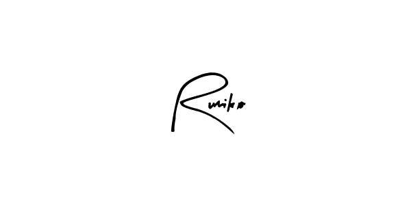 Design your own signature with our free online signature maker. With this signature software, you can create a handwritten (Arty Signature) signature for name Rumiko. Rumiko signature style 8 images and pictures png