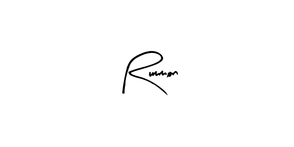 Design your own signature with our free online signature maker. With this signature software, you can create a handwritten (Arty Signature) signature for name Rummon. Rummon signature style 8 images and pictures png