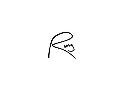 You should practise on your own different ways (Arty Signature) to write your name (Rung) in signature. don't let someone else do it for you. Rung signature style 8 images and pictures png
