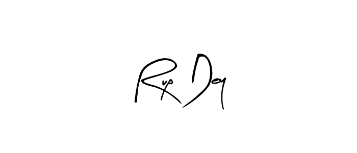 The best way (Arty Signature) to make a short signature is to pick only two or three words in your name. The name Rup Dey include a total of six letters. For converting this name. Rup Dey signature style 8 images and pictures png