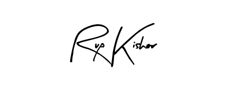 Create an unforgettable impression when signing with Rup Kishor name styled in Arty Signature typography. 100% free online generator. Rup Kishor signature style 8 images and pictures png