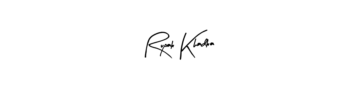 Create a beautiful signature design for name Rupak Khadka. With this signature (Arty Signature) fonts, you can make a handwritten signature for free. Rupak Khadka signature style 8 images and pictures png
