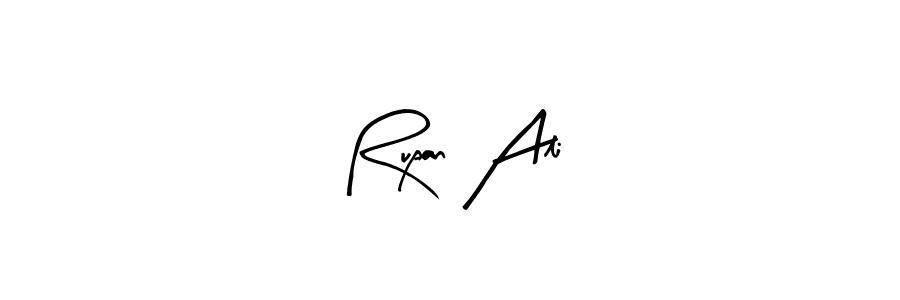 if you are searching for the best signature style for your name Rupan Ali. so please give up your signature search. here we have designed multiple signature styles  using Arty Signature. Rupan Ali signature style 8 images and pictures png