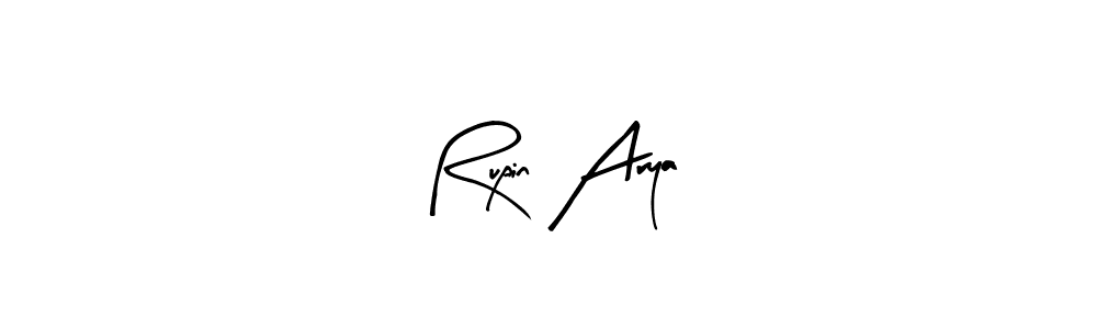 You can use this online signature creator to create a handwritten signature for the name Rupin Arya. This is the best online autograph maker. Rupin Arya signature style 8 images and pictures png