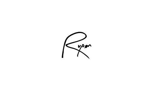 if you are searching for the best signature style for your name Rupon. so please give up your signature search. here we have designed multiple signature styles  using Arty Signature. Rupon signature style 8 images and pictures png
