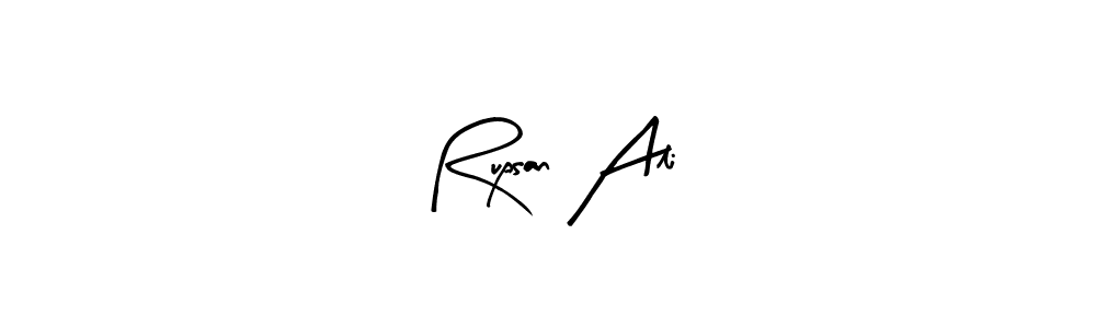 Create a beautiful signature design for name Rupsan Ali. With this signature (Arty Signature) fonts, you can make a handwritten signature for free. Rupsan Ali signature style 8 images and pictures png