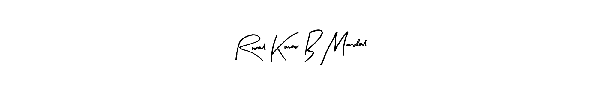 You should practise on your own different ways (Arty Signature) to write your name (Rural Kumar B Mandal) in signature. don't let someone else do it for you. Rural Kumar B Mandal signature style 8 images and pictures png