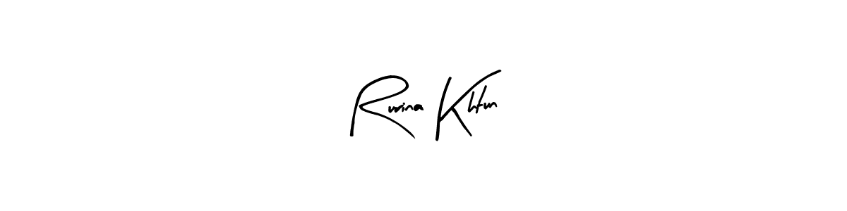 Make a beautiful signature design for name Rurina Khtun. Use this online signature maker to create a handwritten signature for free. Rurina Khtun signature style 8 images and pictures png