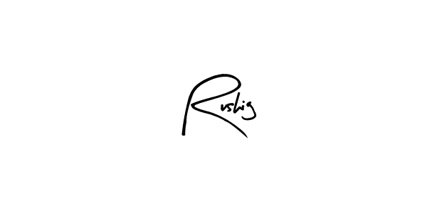 Similarly Arty Signature is the best handwritten signature design. Signature creator online .You can use it as an online autograph creator for name Rushig. Rushig signature style 8 images and pictures png