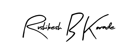Achieve flawless digital penmanship with Rushikesh B Korade name in Arty Signature font. The perfect tool for creating online signatures. Rushikesh B Korade signature style 8 images and pictures png