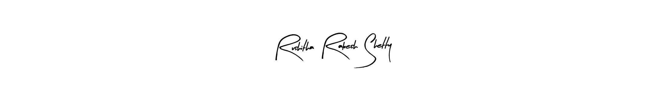 How to make Rushitha Rakesh Shetty signature? Arty Signature is a professional autograph style. Create handwritten signature for Rushitha Rakesh Shetty name. Rushitha Rakesh Shetty signature style 8 images and pictures png