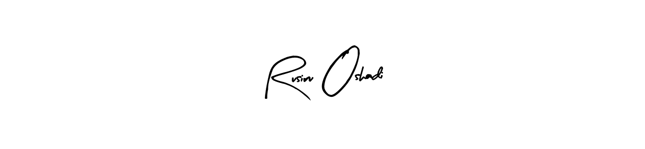 How to make Rusiru Oshadi signature? Arty Signature is a professional autograph style. Create handwritten signature for Rusiru Oshadi name. Rusiru Oshadi signature style 8 images and pictures png