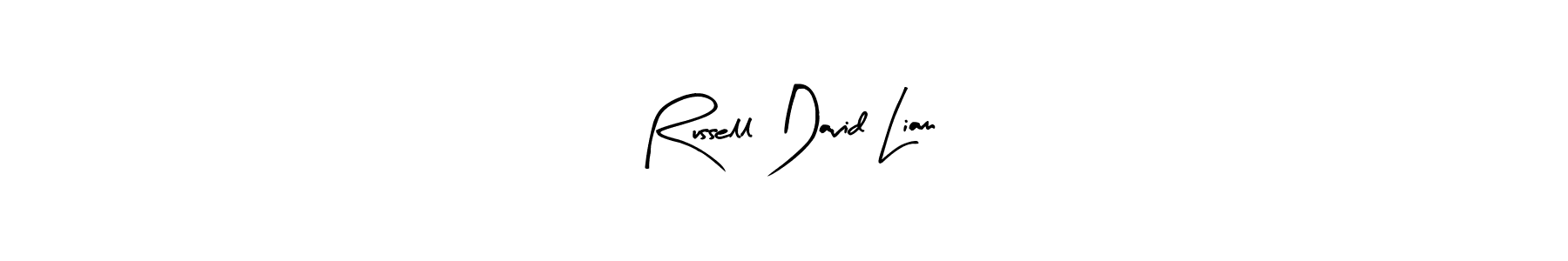 The best way (Arty Signature) to make a short signature is to pick only two or three words in your name. The name Russell David Liam include a total of six letters. For converting this name. Russell David Liam signature style 8 images and pictures png