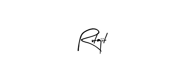 Rutajit stylish signature style. Best Handwritten Sign (Arty Signature) for my name. Handwritten Signature Collection Ideas for my name Rutajit. Rutajit signature style 8 images and pictures png