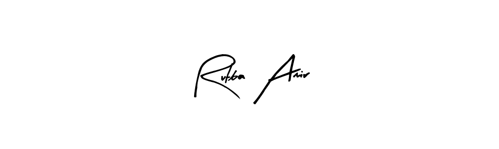Make a beautiful signature design for name Rutba Amir. Use this online signature maker to create a handwritten signature for free. Rutba Amir signature style 8 images and pictures png