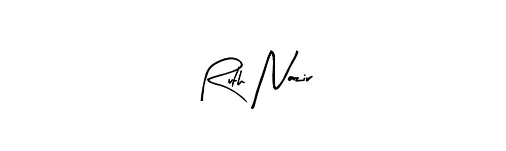 You should practise on your own different ways (Arty Signature) to write your name (Ruth Nazir) in signature. don't let someone else do it for you. Ruth Nazir signature style 8 images and pictures png