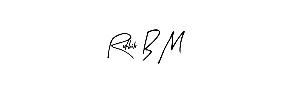 Once you've used our free online signature maker to create your best signature Arty Signature style, it's time to enjoy all of the benefits that Ruthik B M name signing documents. Ruthik B M signature style 8 images and pictures png