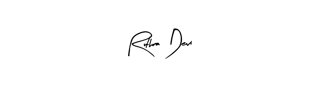 Use a signature maker to create a handwritten signature online. With this signature software, you can design (Arty Signature) your own signature for name Ruthra Devi. Ruthra Devi signature style 8 images and pictures png