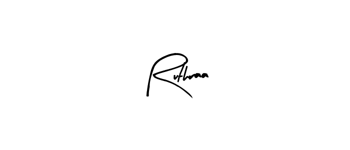 Create a beautiful signature design for name Ruthraa. With this signature (Arty Signature) fonts, you can make a handwritten signature for free. Ruthraa signature style 8 images and pictures png