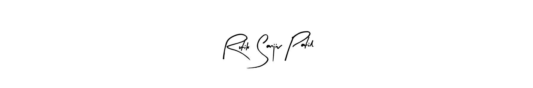 How to make Rutik Sanjiv Patil signature? Arty Signature is a professional autograph style. Create handwritten signature for Rutik Sanjiv Patil name. Rutik Sanjiv Patil signature style 8 images and pictures png