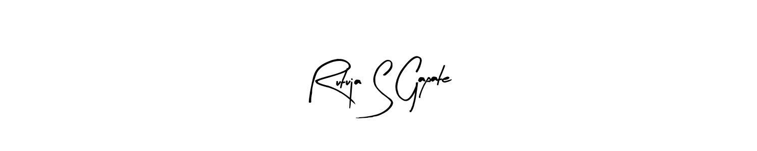 It looks lik you need a new signature style for name Rutuja S Gapate. Design unique handwritten (Arty Signature) signature with our free signature maker in just a few clicks. Rutuja S Gapate signature style 8 images and pictures png