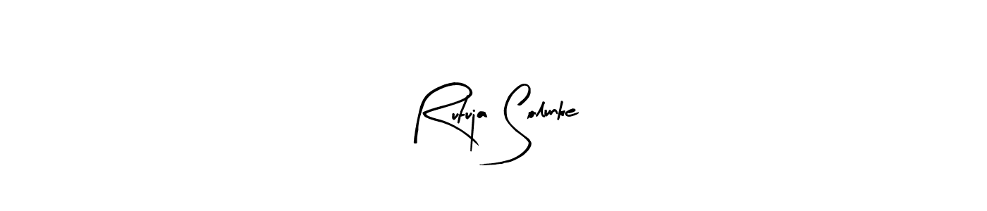 It looks lik you need a new signature style for name Rutuja Solunke. Design unique handwritten (Arty Signature) signature with our free signature maker in just a few clicks. Rutuja Solunke signature style 8 images and pictures png