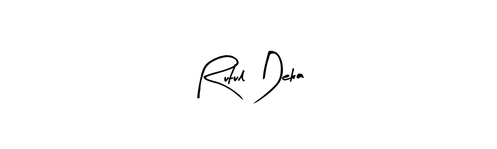 Create a beautiful signature design for name Rutul Deka. With this signature (Arty Signature) fonts, you can make a handwritten signature for free. Rutul Deka signature style 8 images and pictures png