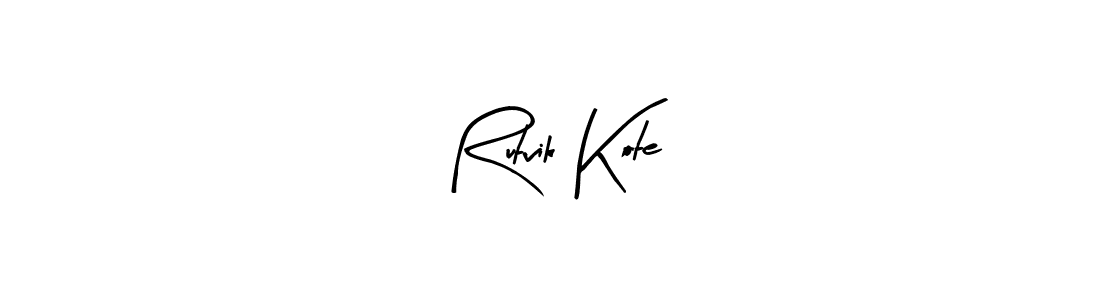 Make a beautiful signature design for name Rutvik Kote. With this signature (Arty Signature) style, you can create a handwritten signature for free. Rutvik Kote signature style 8 images and pictures png