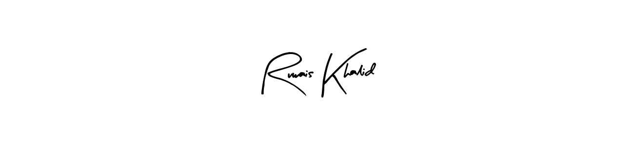 How to Draw Ruwais Khalid signature style? Arty Signature is a latest design signature styles for name Ruwais Khalid. Ruwais Khalid signature style 8 images and pictures png