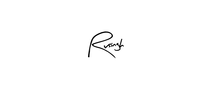 Arty Signature is a professional signature style that is perfect for those who want to add a touch of class to their signature. It is also a great choice for those who want to make their signature more unique. Get Rvsingh name to fancy signature for free. Rvsingh signature style 8 images and pictures png