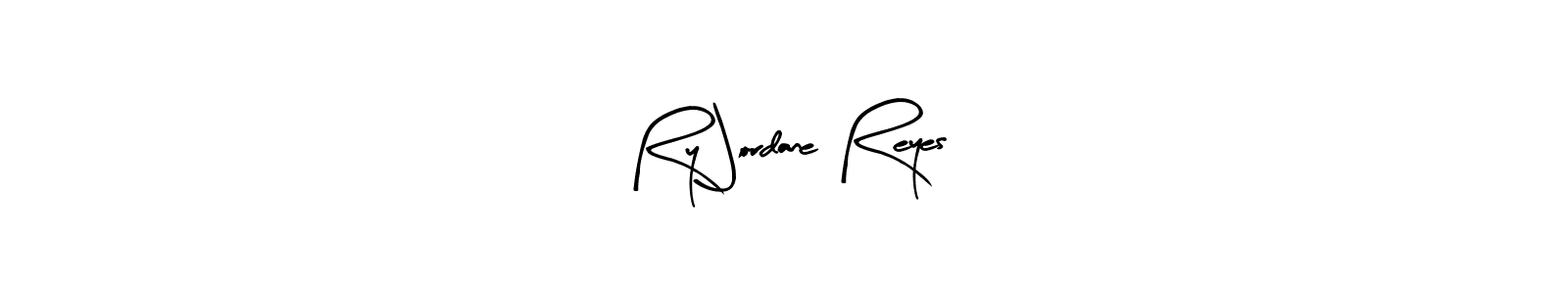 How to make Ry Jordane Reyes name signature. Use Arty Signature style for creating short signs online. This is the latest handwritten sign. Ry Jordane Reyes signature style 8 images and pictures png