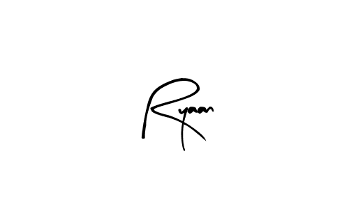 You should practise on your own different ways (Arty Signature) to write your name (Ryaan) in signature. don't let someone else do it for you. Ryaan signature style 8 images and pictures png