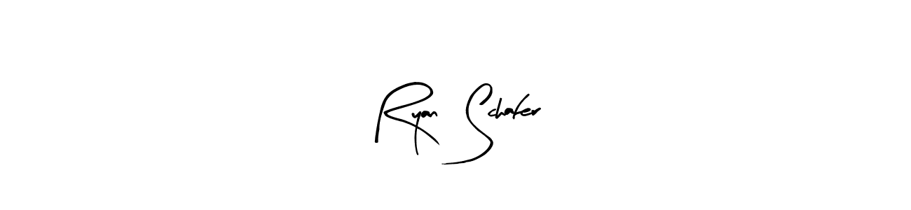 How to make Ryan  Schafer name signature. Use Arty Signature style for creating short signs online. This is the latest handwritten sign. Ryan  Schafer signature style 8 images and pictures png