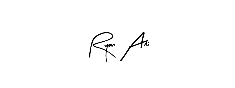 Create a beautiful signature design for name Ryan Ali. With this signature (Arty Signature) fonts, you can make a handwritten signature for free. Ryan Ali signature style 8 images and pictures png