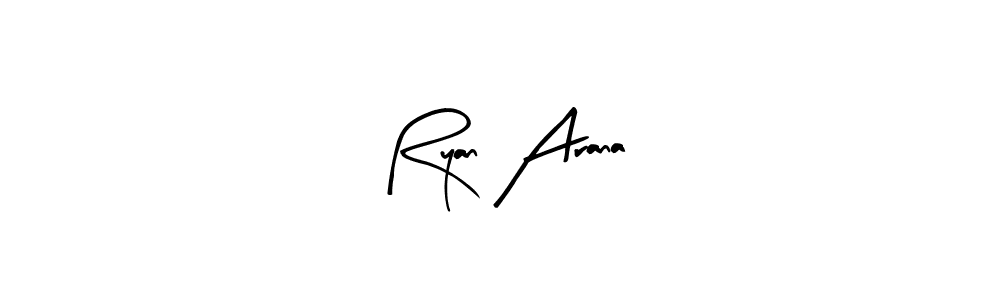 Create a beautiful signature design for name Ryan Arana. With this signature (Arty Signature) fonts, you can make a handwritten signature for free. Ryan Arana signature style 8 images and pictures png