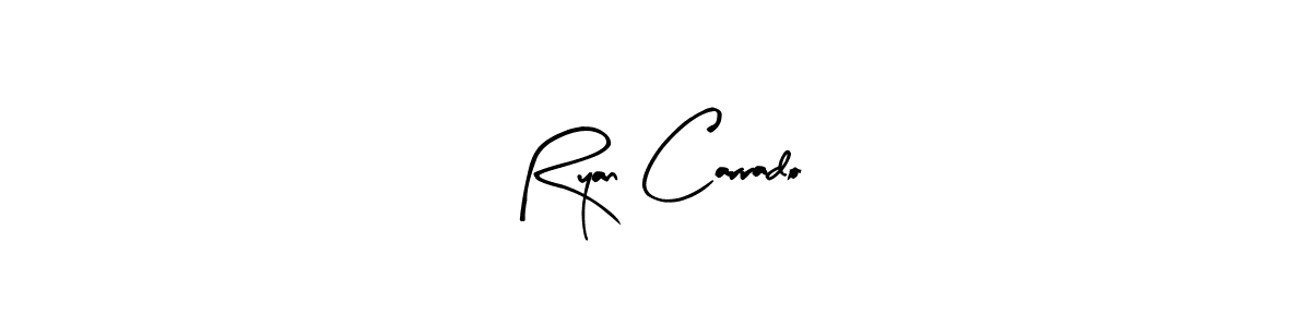 Design your own signature with our free online signature maker. With this signature software, you can create a handwritten (Arty Signature) signature for name Ryan Carrado. Ryan Carrado signature style 8 images and pictures png