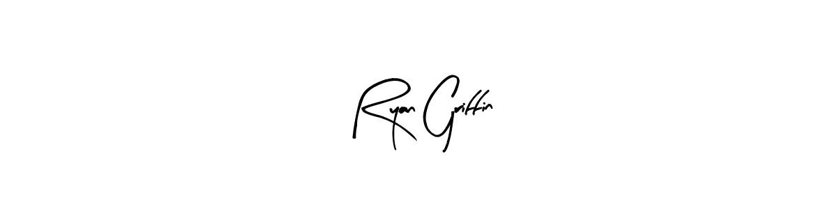Make a beautiful signature design for name Ryan Griffin. With this signature (Arty Signature) style, you can create a handwritten signature for free. Ryan Griffin signature style 8 images and pictures png