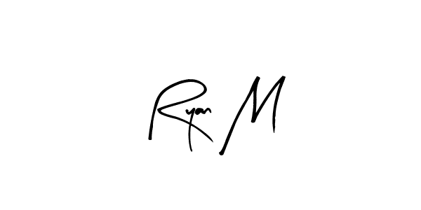 Arty Signature is a professional signature style that is perfect for those who want to add a touch of class to their signature. It is also a great choice for those who want to make their signature more unique. Get Ryan M name to fancy signature for free. Ryan M signature style 8 images and pictures png