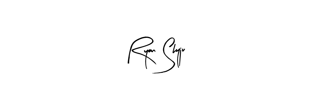 Also You can easily find your signature by using the search form. We will create Ryan Shyju name handwritten signature images for you free of cost using Arty Signature sign style. Ryan Shyju signature style 8 images and pictures png