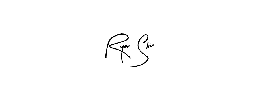 You should practise on your own different ways (Arty Signature) to write your name (Ryan Skin) in signature. don't let someone else do it for you. Ryan Skin signature style 8 images and pictures png