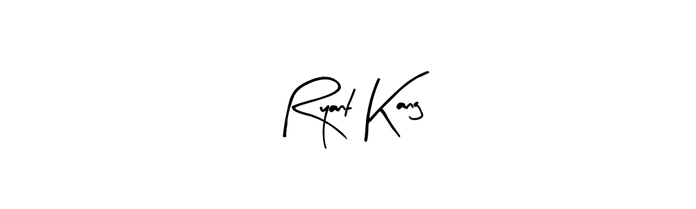 Similarly Arty Signature is the best handwritten signature design. Signature creator online .You can use it as an online autograph creator for name Ryant Kang. Ryant Kang signature style 8 images and pictures png