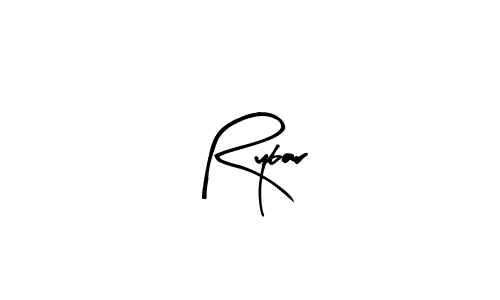 Use a signature maker to create a handwritten signature online. With this signature software, you can design (Arty Signature) your own signature for name Rybar. Rybar signature style 8 images and pictures png