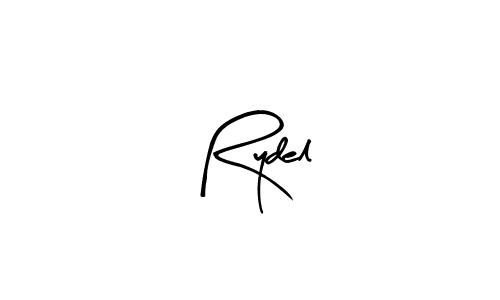 Create a beautiful signature design for name Rydel. With this signature (Arty Signature) fonts, you can make a handwritten signature for free. Rydel signature style 8 images and pictures png
