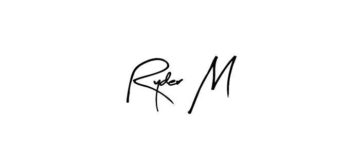 Use a signature maker to create a handwritten signature online. With this signature software, you can design (Arty Signature) your own signature for name Ryder M. Ryder M signature style 8 images and pictures png