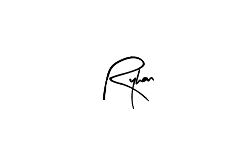 Ryhan stylish signature style. Best Handwritten Sign (Arty Signature) for my name. Handwritten Signature Collection Ideas for my name Ryhan. Ryhan signature style 8 images and pictures png