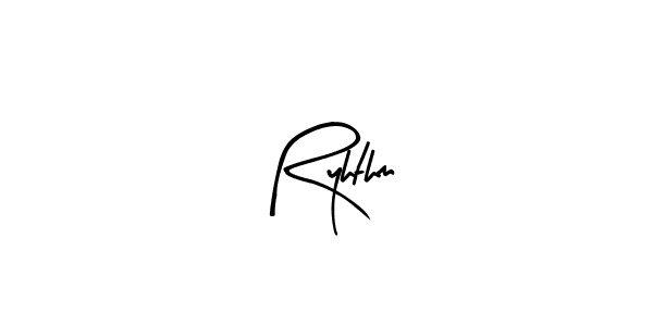 You should practise on your own different ways (Arty Signature) to write your name (Ryhthm) in signature. don't let someone else do it for you. Ryhthm signature style 8 images and pictures png